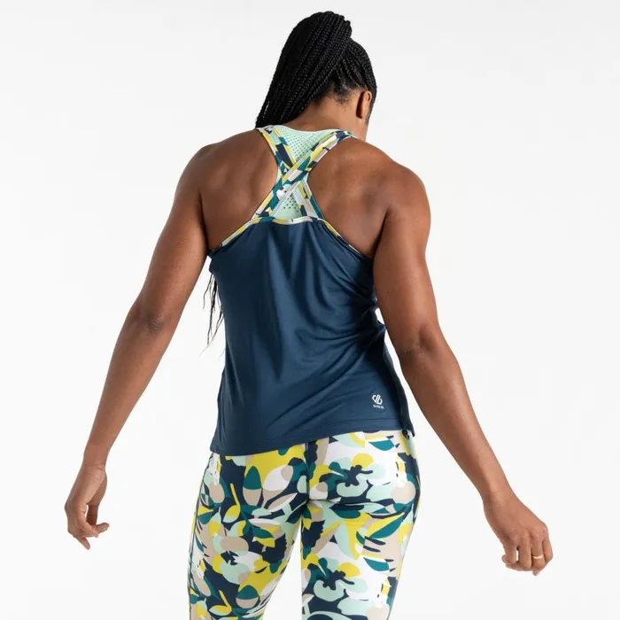 Dare 2b Bolt Vest Moonlight Denim Petal Print Women Graphic TShirts