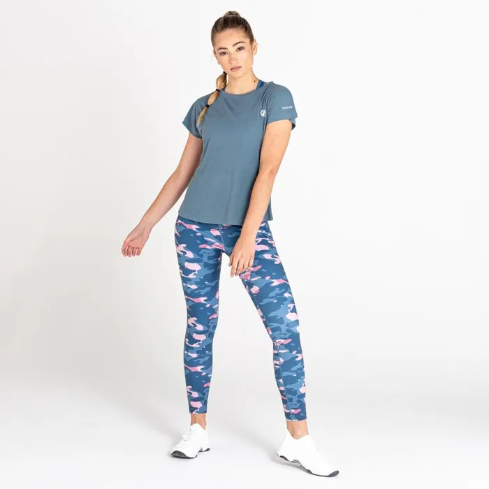 Dare 2b Breeze By Lightweight Tee Orion Grey Women Gym Tops