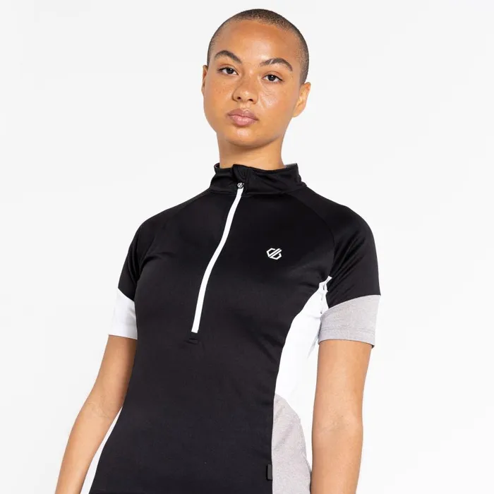 Dare 2b Compassion II Lightweight Jersey Black Ash Grey Women Cycling Jerseys