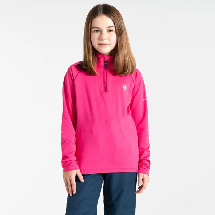 Dare 2b Consist II Recycled Core Stretch Pure Pink Kids Fleece