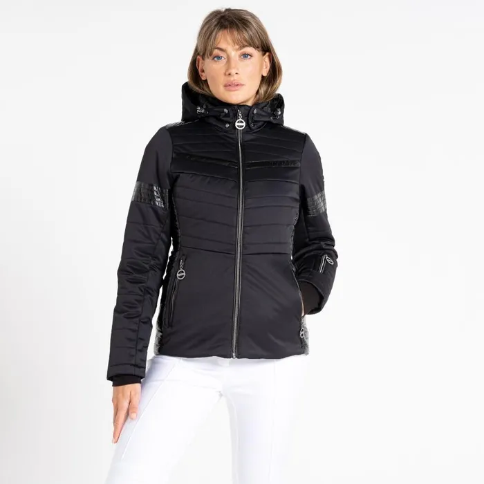 Dare 2b Dynamical Luxe Quilted Ski Jacket Black Women Waterproof Jackets