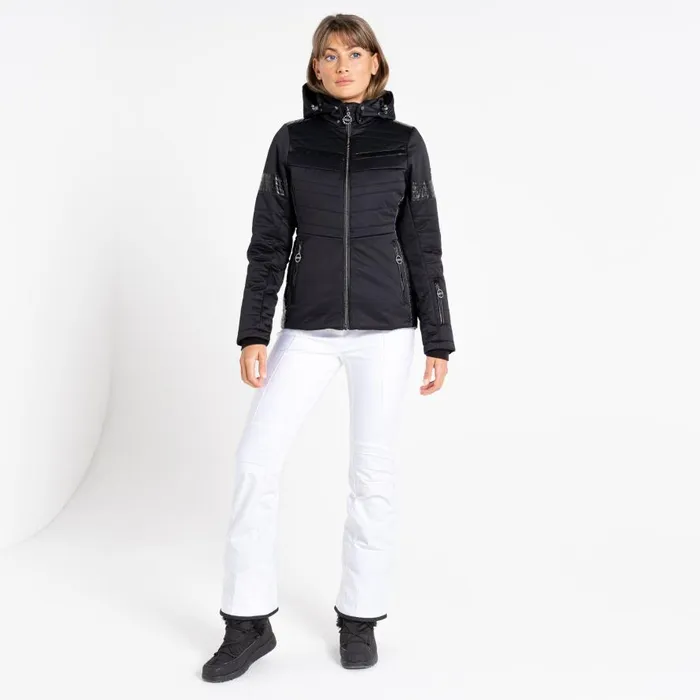 Dare 2b Dynamical Luxe Quilted Ski Jacket Black Women Waterproof Jackets