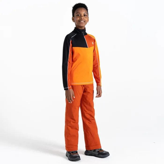 Dare 2b Formate II Core Stretch Midlayer Puffins Orange Kids Fleece