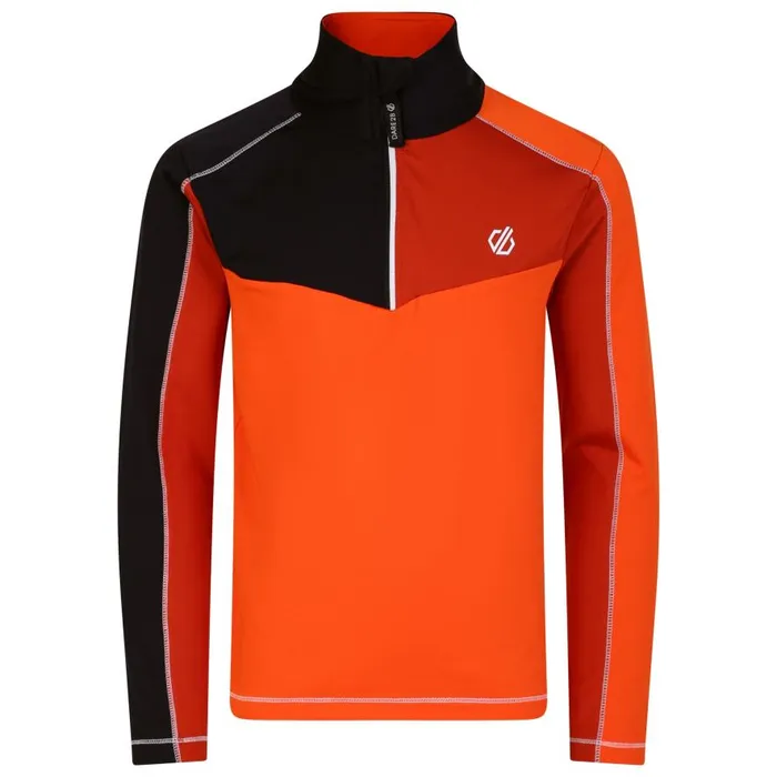Dare 2b Formate II Core Stretch Midlayer Puffins Orange Kids Fleece