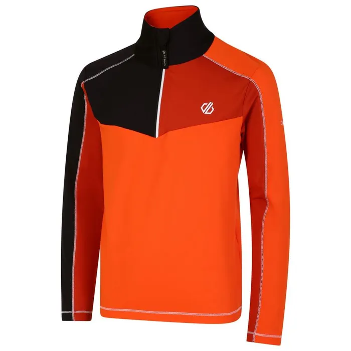 Dare 2b Formate II Core Stretch Midlayer Puffins Orange Kids Fleece