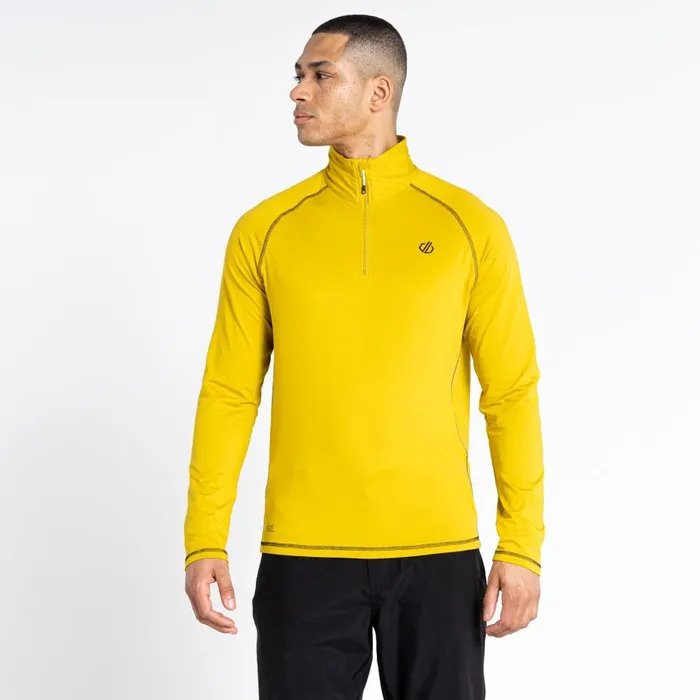 Dare 2b Fuse Up II Recycled Lightweight Core Stretch Midlayer Moss Yellow Men Fleece