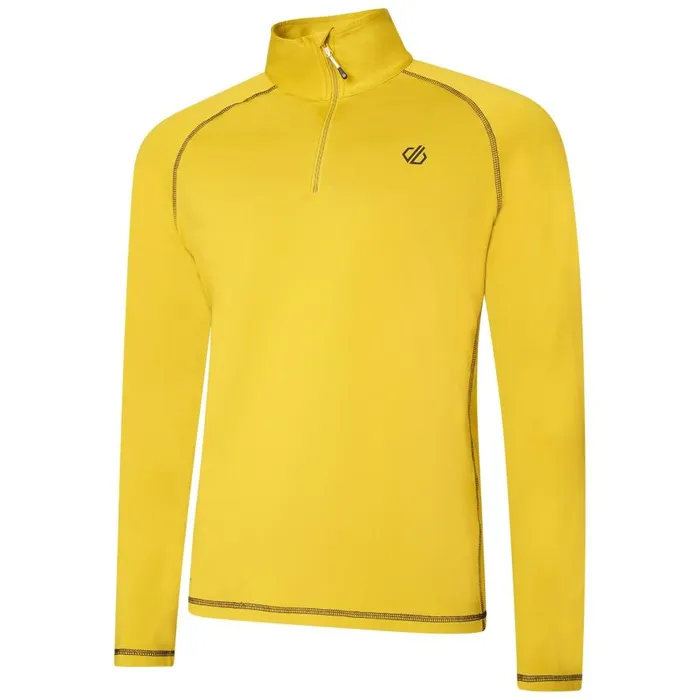 Dare 2b Fuse Up II Recycled Lightweight Core Stretch Midlayer Moss Yellow Men Fleece