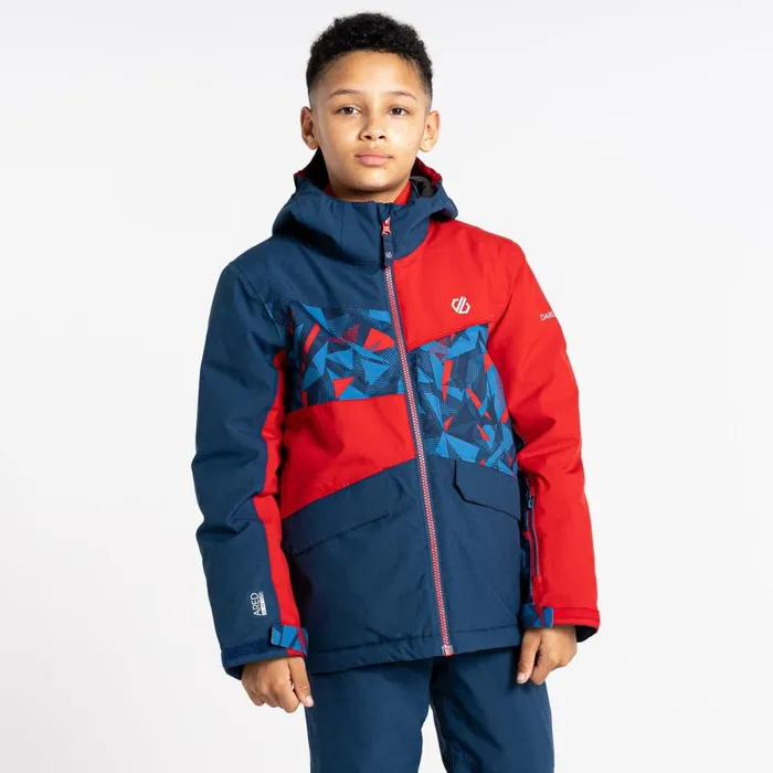 Dare 2b Glee II Ski Jacket Moonlight Denim Red Kids Insulated Jackets