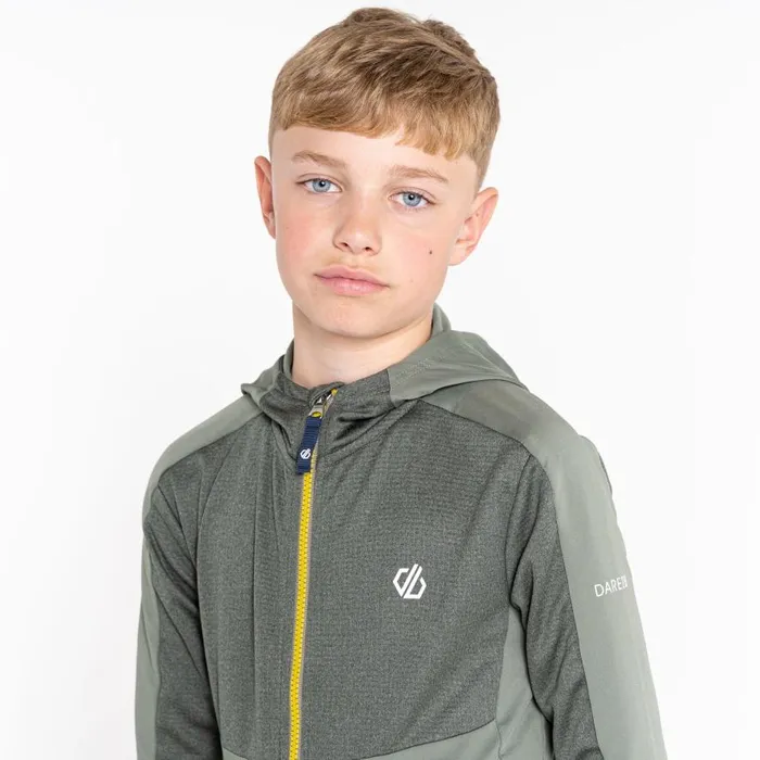Dare 2b Hastily Core Recycled Stretch Midlayer Agave Green Marl Kids Fleece