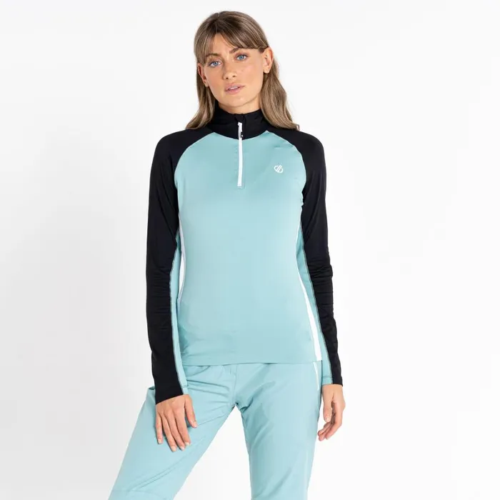 Dare 2b Involved II Recycled Lightweight Core Stretch Midlayer Canton Green Black Women Midlayers