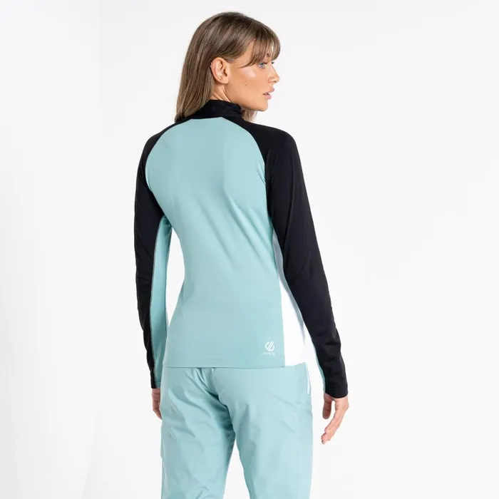 Dare 2b Involved II Recycled Lightweight Core Stretch Midlayer Canton Green Black Women Midlayers