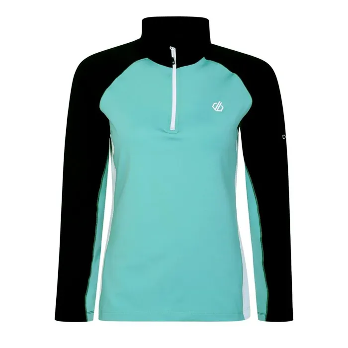 Dare 2b Involved II Recycled Lightweight Core Stretch Midlayer Canton Green Black Women Midlayers