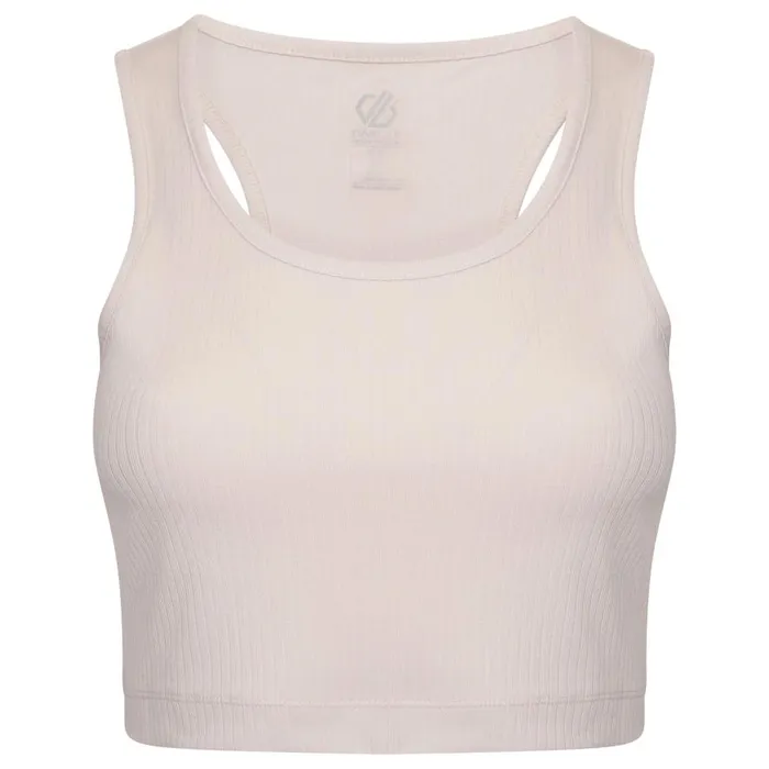 Dare 2b Lounge About Crop Top Barley White Women Gym Tops