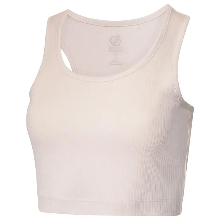 Dare 2b Lounge About Crop Top Barley White Women Gym Tops