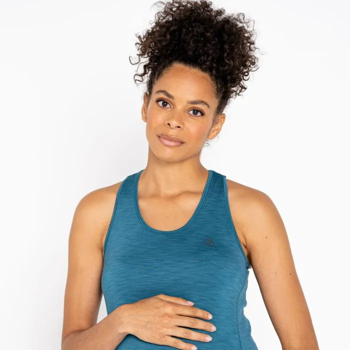 Dare 2b Maternity Modernize Vest Dragonfly Green Women Gym Tops
