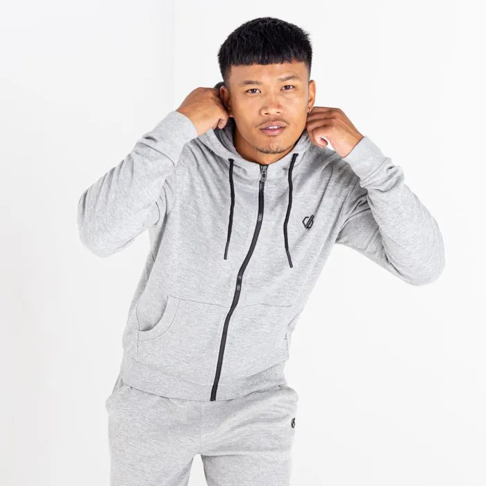 Dare 2b Modulus Full Zip Hoodie Ash Grey Men Hoodies and Sweatshirts