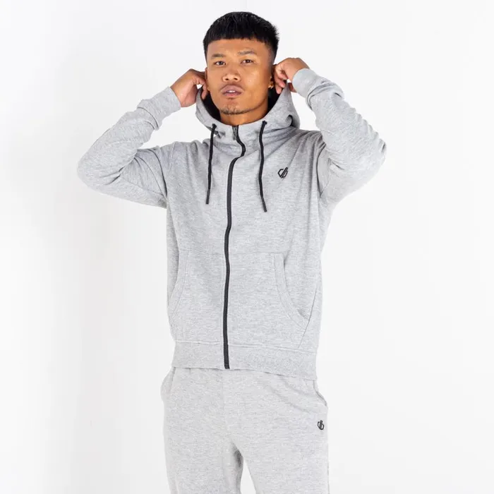 Dare 2b Modulus Full Zip Hoodie Ash Grey Men Hoodies and Sweatshirts