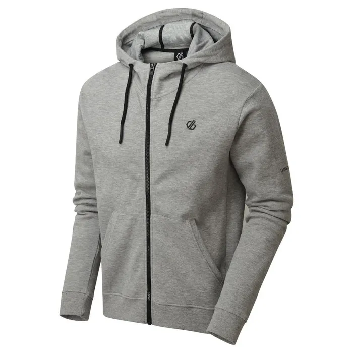 Dare 2b Modulus Full Zip Hoodie Ash Grey Men Hoodies and Sweatshirts