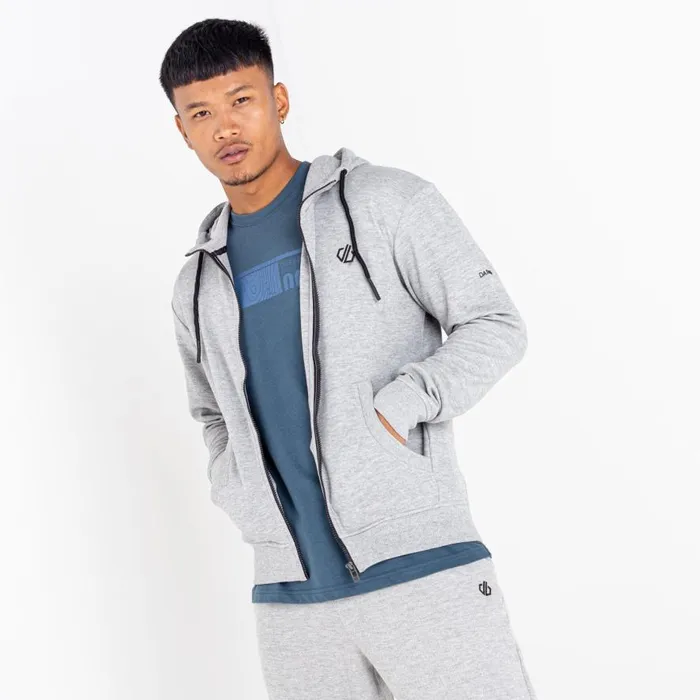 Dare 2b Modulus Full Zip Hoodie Ash Grey Men Hoodies and Sweatshirts