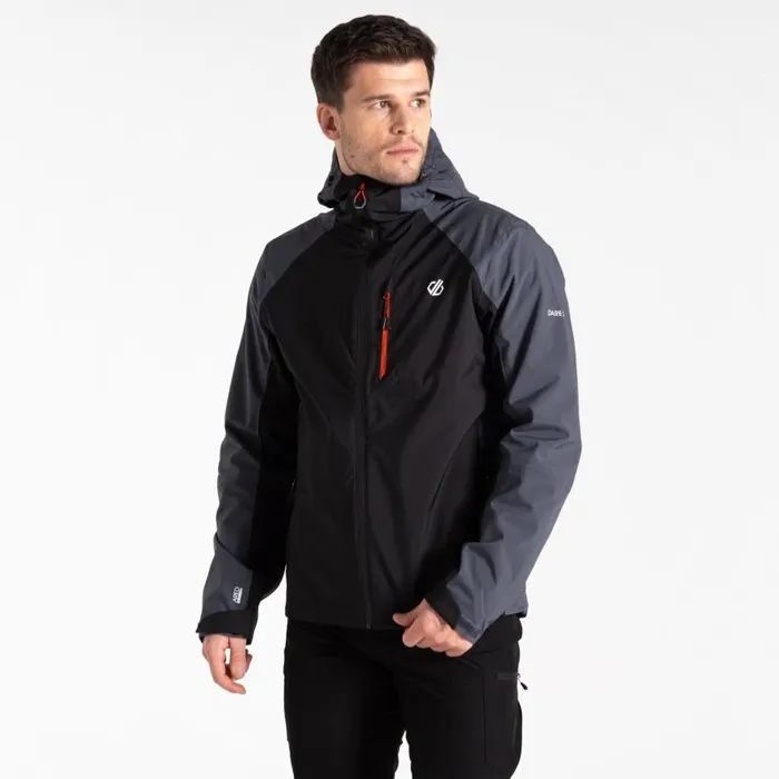 Dare 2b Mountain Series Waterproof Jacket Black Ebony Grey Men Waterproof Jackets