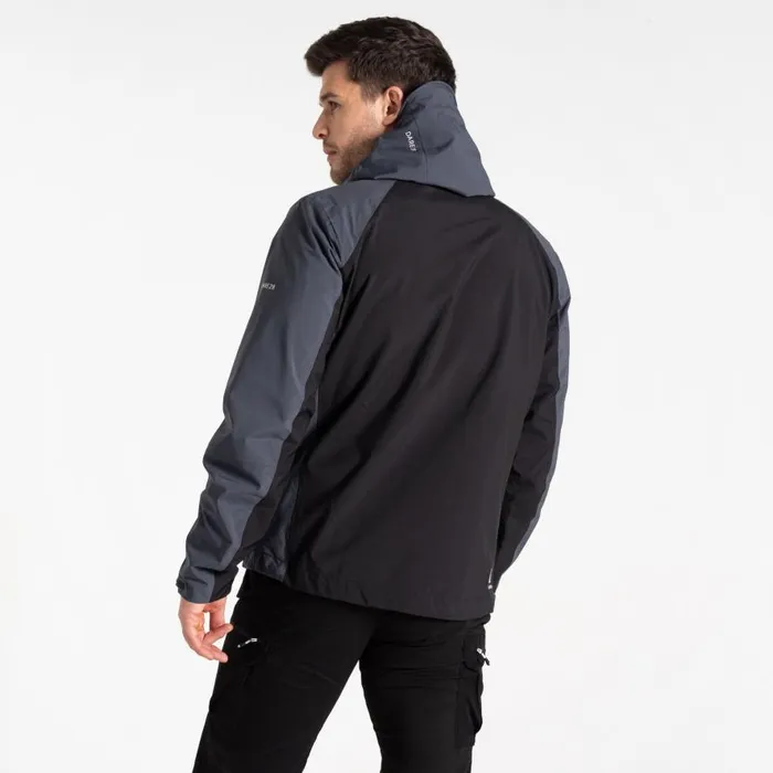 Dare 2b Mountain Series Waterproof Jacket Black Ebony Grey Men Waterproof Jackets