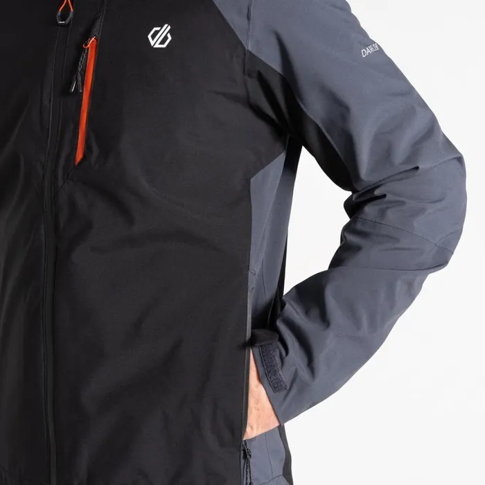 Dare 2b Mountain Series Waterproof Jacket Black Ebony Grey Men Waterproof Jackets