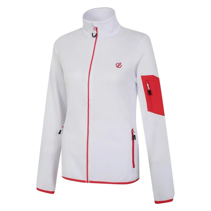 Dare 2b Mountain Series Zip Through Fleece White Women Midlayers
