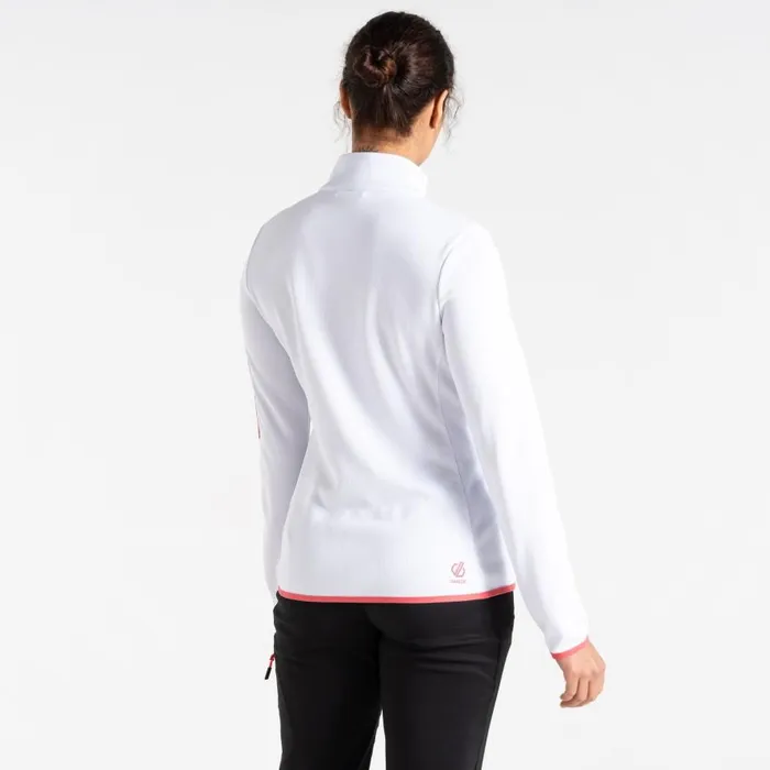 Dare 2b Mountain Series Zip Through Fleece White Women Midlayers