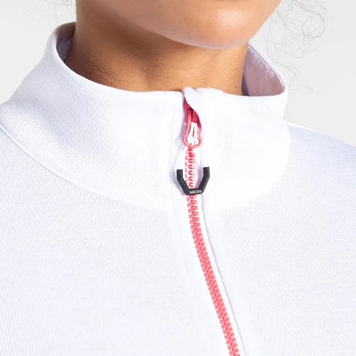 Dare 2b Mountain Series Zip Through Fleece White Women Midlayers