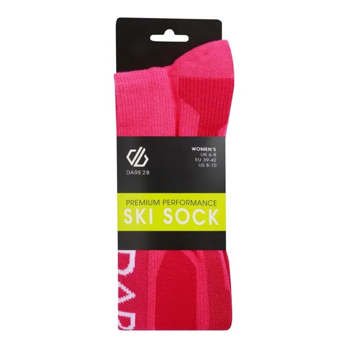 Dare 2b Performance Premium Ski Socks Pure Pink Red Women Socks