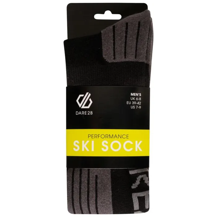 Dare 2b Performance Ski Socks Black Ebony Grey Men Socks