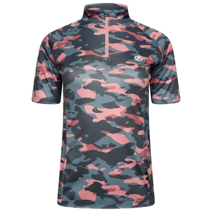 Dare 2b Persist Lightweight Jersey Powder Pink Camo Women Cycling Jerseys