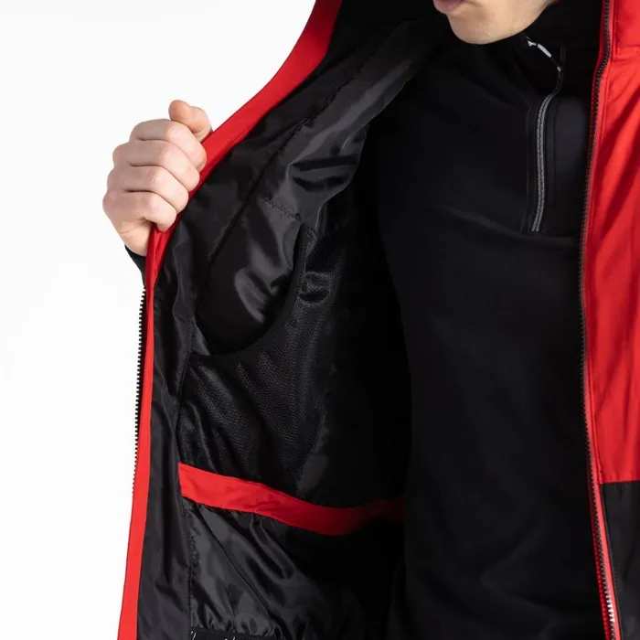 Dare 2b Precision Ski Jacket Danger Red Black Men Ski Jackets