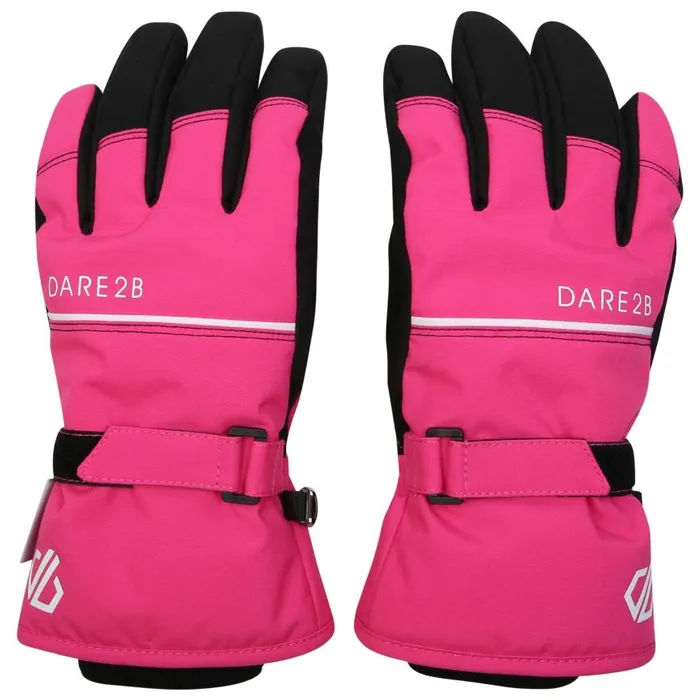 Dare 2b Restart Ski Gloves Pure Pink Kids Ski Accessories