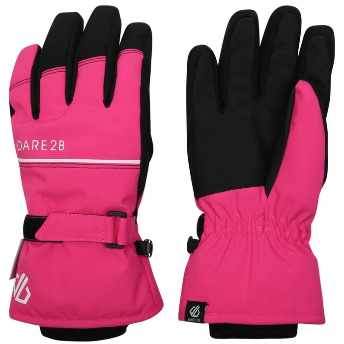 Dare 2b Restart Ski Gloves Pure Pink Kids Ski Accessories