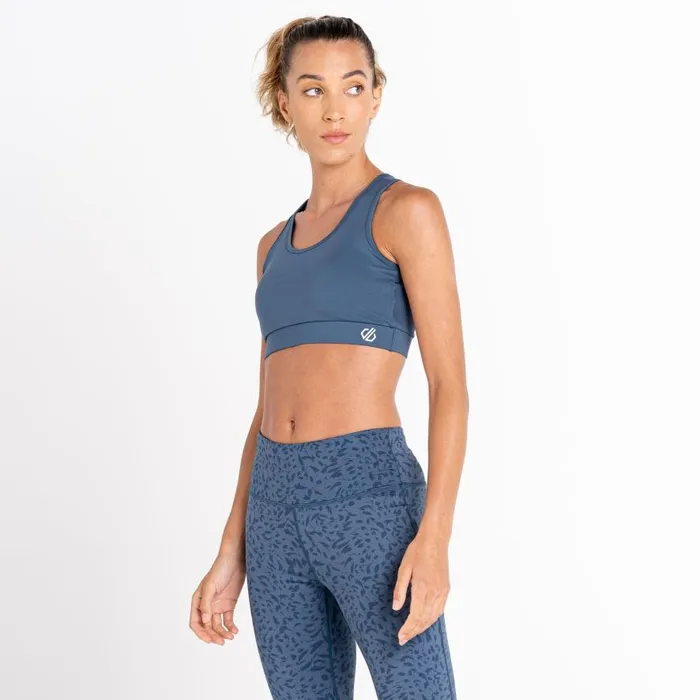 Dare 2b Swift Sports Bra Orion Grey Women Gym Tops