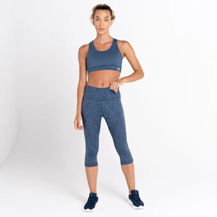 Dare 2b Swift Sports Bra Orion Grey Women Gym Tops