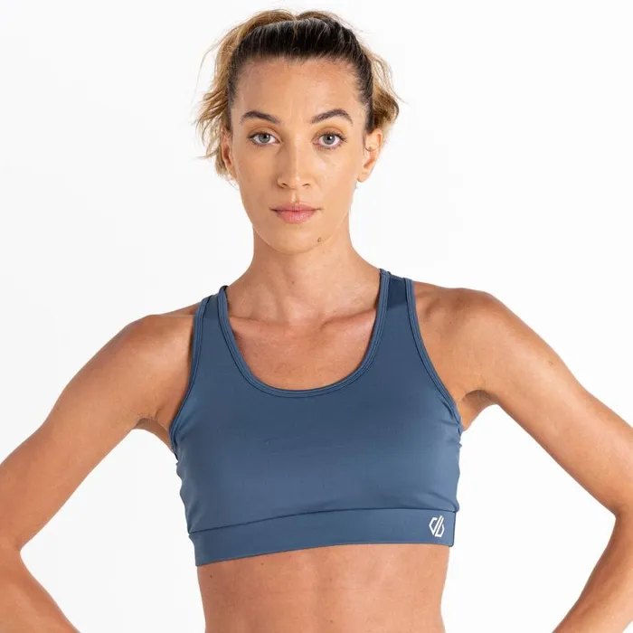 Dare 2b Swift Sports Bra Orion Grey Women Gym Tops