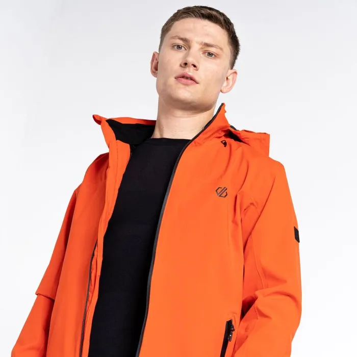 Dare 2b Switch Out Recycled Waterproof Jacket Burnt Salmon Men Waterproof Jackets