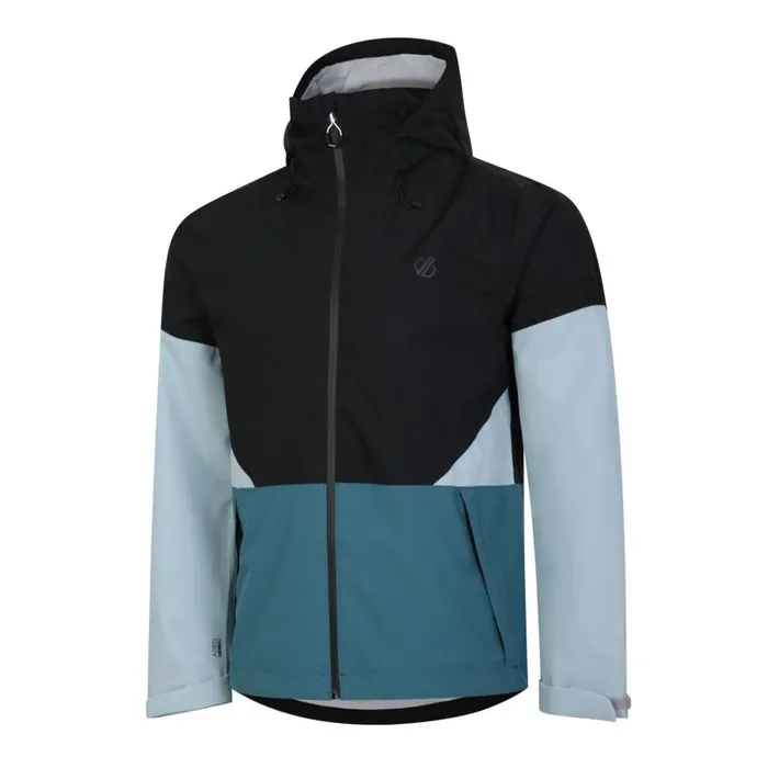 Dare 2b Terrain Waterproof Jacket Black Mediterranea Green Men Waterproof Jackets
