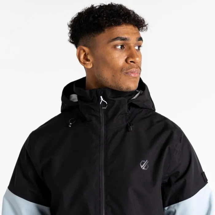 Dare 2b Terrain Waterproof Jacket Black Mediterranea Green Men Waterproof Jackets