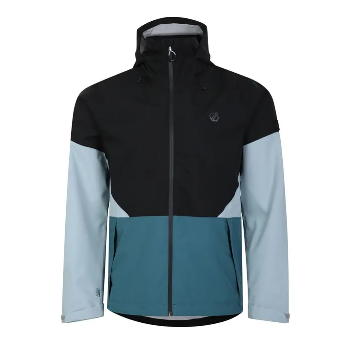 Dare 2b Terrain Waterproof Jacket Black Mediterranea Green Men Waterproof Jackets