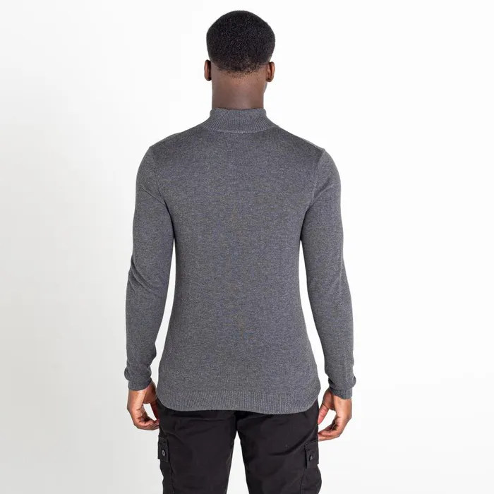 Dare 2b Unite Us Half Zip Knit Sweater Charcoal Grey Black Men Fleece