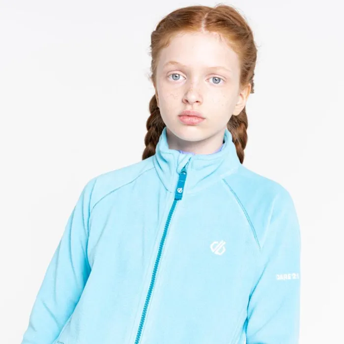Dare 2b Witty Zip Through Fleece River Blue Kids Fleece