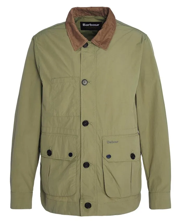 Denby Casual Jacket Bleached Olive Men Barbour Casual Jackets