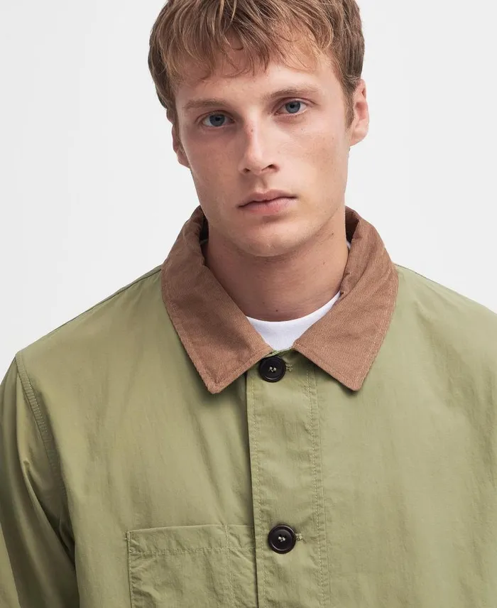 Denby Casual Jacket Bleached Olive Men Barbour Casual Jackets