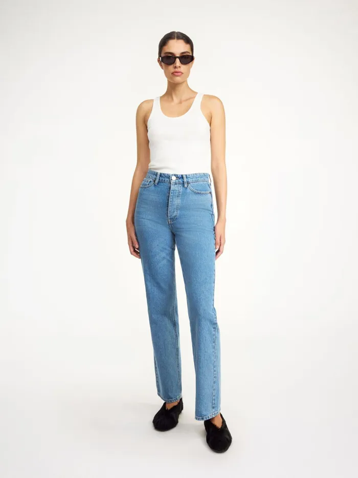 Denim Women By Malene Birger Miliumlo Organic Cotton Jeans Denim Blue