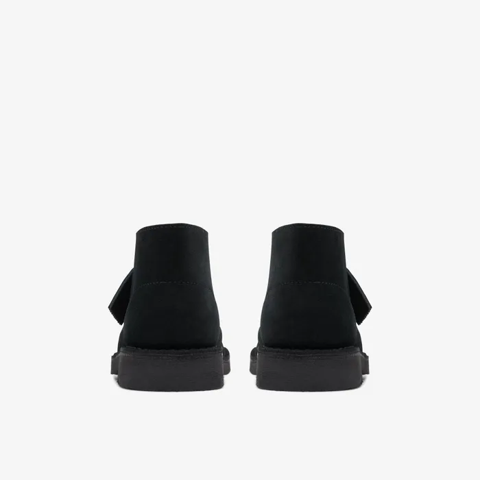 Desert Boot Older Black Suede Kids Clarks Originals
