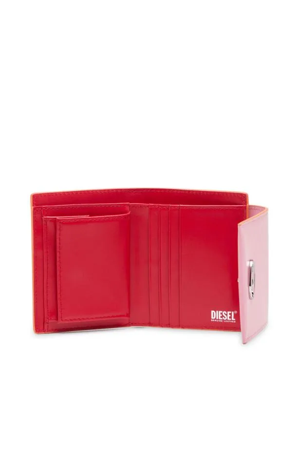 Diesel Bifold Coin S 3d Pink Women Wallets