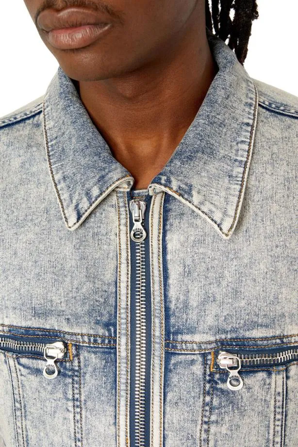 Diesel Dbarcyre Light Blue Men Jackets